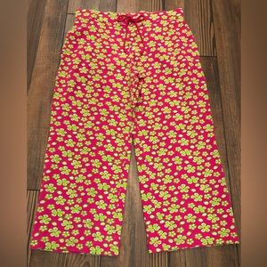 Lilly Pulitzer White Label cropped pajama bottoms Size M